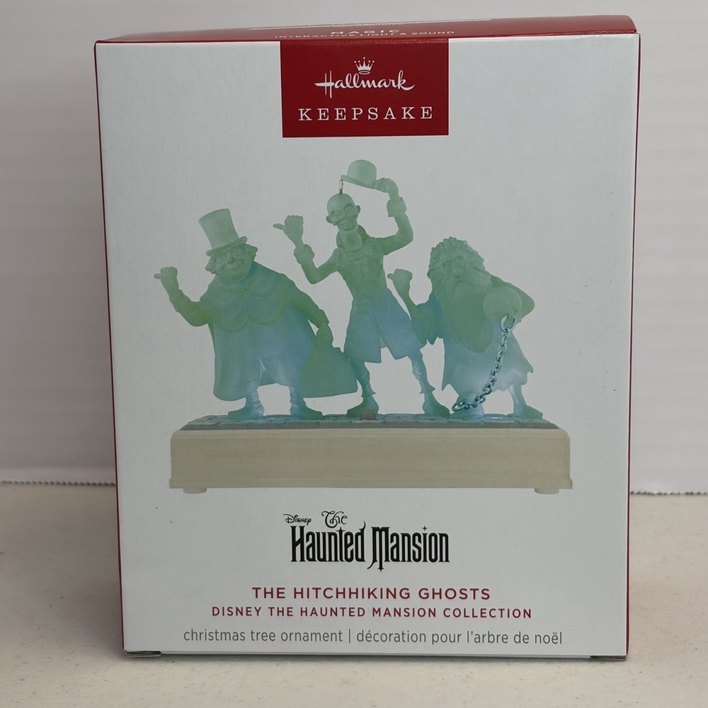 2025 Hallmark Keepsake Disney Haunted Mansion Hitchhiking Ghosts Light & Sound